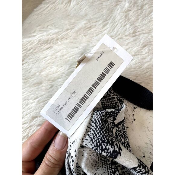 NWT Gold Hawk Tank Top in Black and White Python - Size Small - Picture 6 of 6